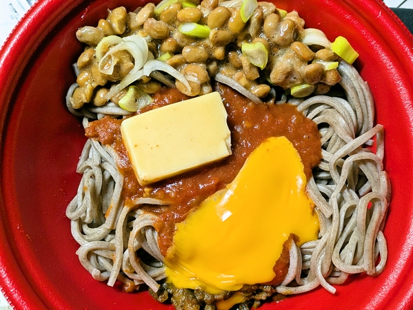 トマチ一納豆そば