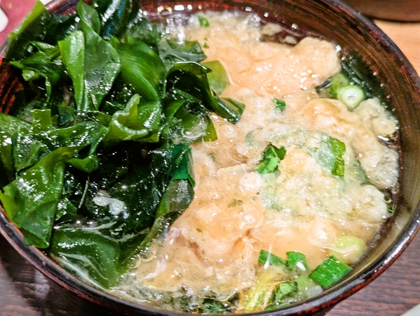 ごほ天入り味噌汁