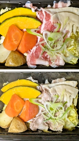 豚バラと季節野菜蒸し