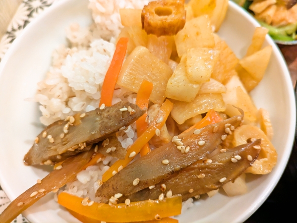 きんぴらカレー大根ご飯