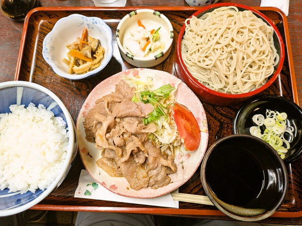 生姜焼きもり蕎麦セット
