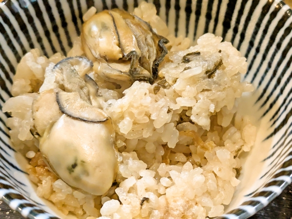 牡蠣の炊き込みご飯