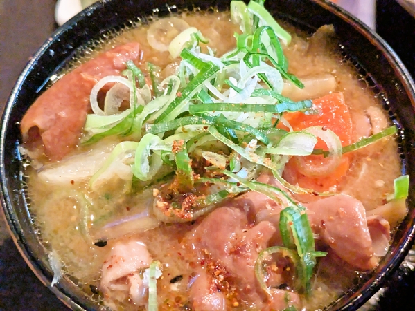 具沢山のもつ煮込み