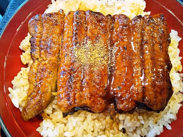 洗って焼き直した鰻