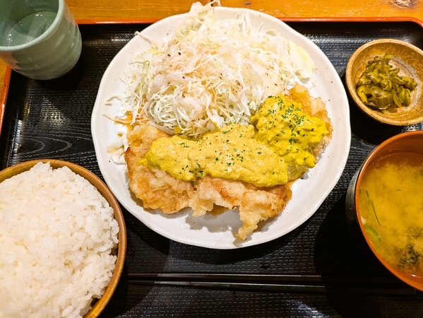 カレーチキン南蛮定食