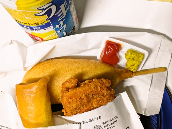 セブンの半額セールで晩酌