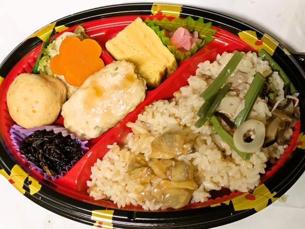 山菜とアサリご飯弁当