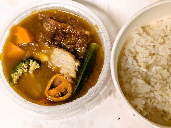 もち麦ご飯のス一プカレー