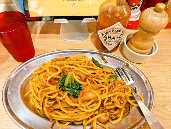小松菜入りナポリタン