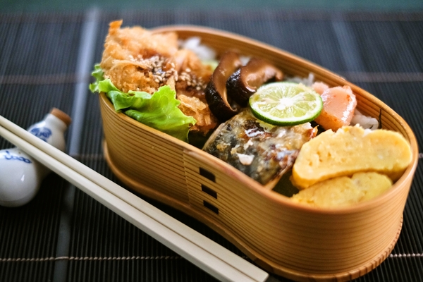 鯖椎茸弁当