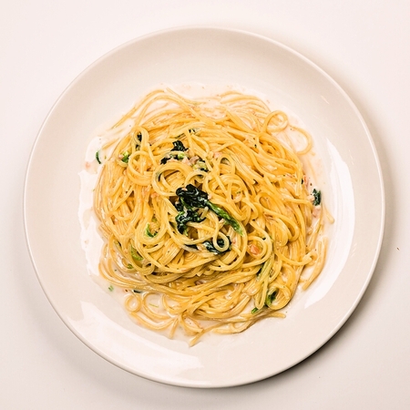 サーモンクリームパスタ