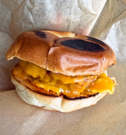 自家製月見バーガー