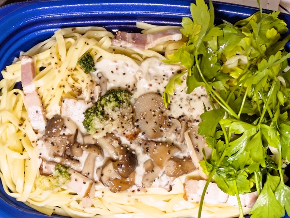 キノコたっぷりパスタ