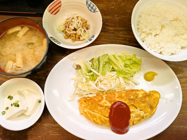 オムレツ定食