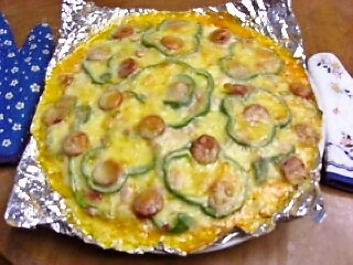 手作りピザ