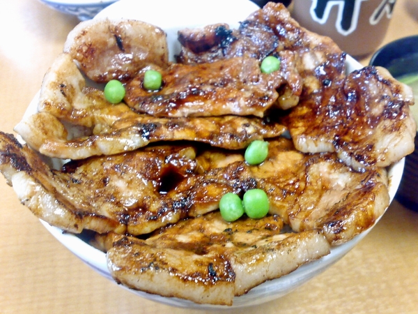 帯広の有名店で食べた絶品「豚丼」です。携帯写真ですが、こんなにおいしそうに変わるとはオドロキです！