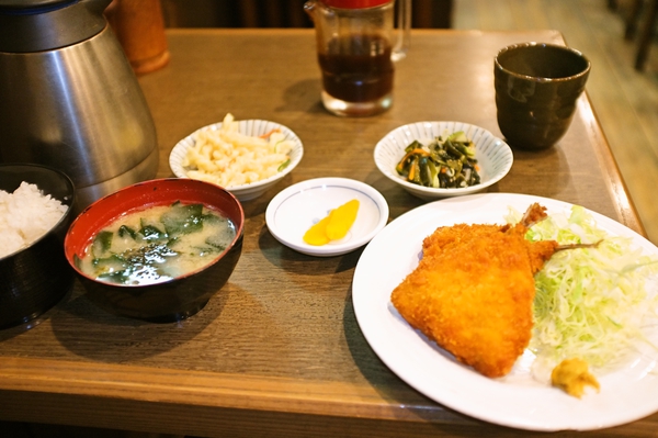 アジフライ定食