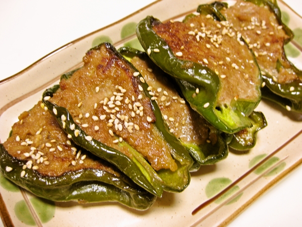 照り焼き風☆ピーマン肉詰め　つくれぽです☆　参考レシピ　http://cookpad.com/recipe/843740