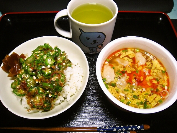 オクラごはん　http://ameblo.jp/myonplus