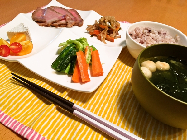 ローストビーフでお昼522kcal