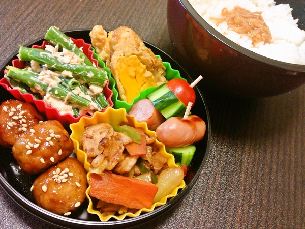 簡単弁当(∩´͈ ᐜ `͈∩)
