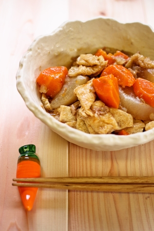 大根とにんじんの煮物