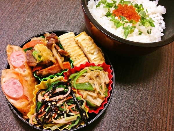 簡単弁当(∩´͈ ᐜ `͈∩)