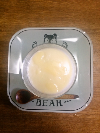 ✳︎レモンカードの牛乳プリン。