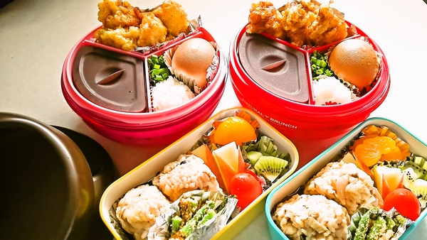 今日のお弁当♪  2人分。