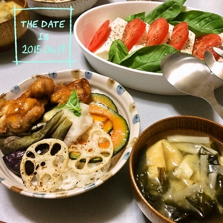 鶏と野菜の南蛮おろしだれ丼