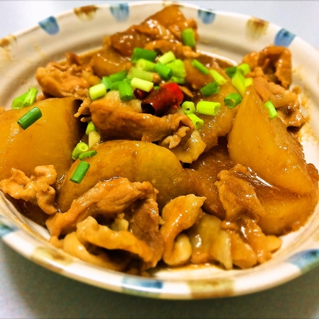 豚こま肉と大根のオイスターソース煮