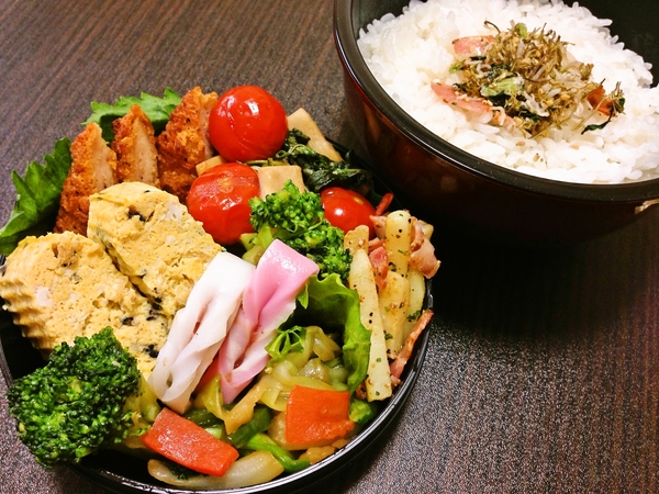簡単弁当(∩´͈ ᐜ `͈∩)