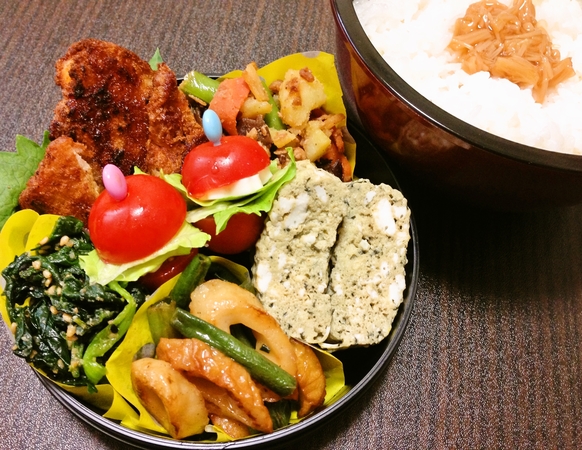 簡単弁当(∩´͈ ᐜ `͈∩)