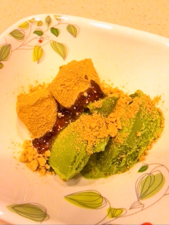 自作のハーゲンダッツ ジャポネ ＜抹茶きなこ黒蜜＞風