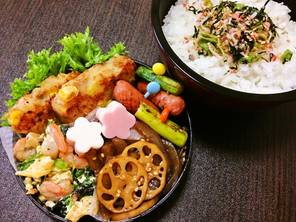 簡単弁当(∩´͈ ᐜ `͈∩)