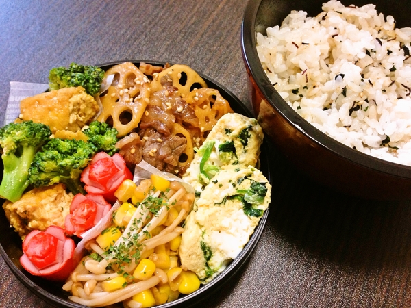 簡単弁当(∩´͈ ᐜ `͈∩)