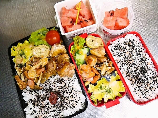 ７月２１日のお弁当　がみがみＭＡＭＡ