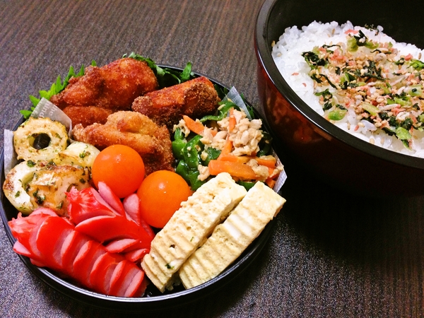 簡単弁当(∩´͈ ᐜ `͈∩)