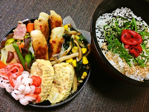 簡単弁当(∩´͈ ᐜ `͈∩)