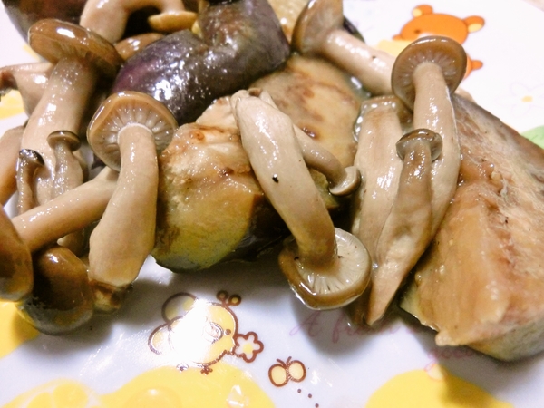 ナスとシメジの洋風煮浸し