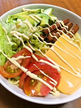 暑いのでハワイアン冷やし中華つくってみました