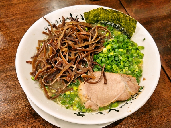 長浜らーめん+葱&きくらげ⭐