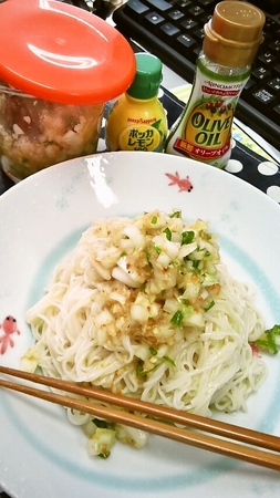サンバルマタ（もどき）でそうめん♪