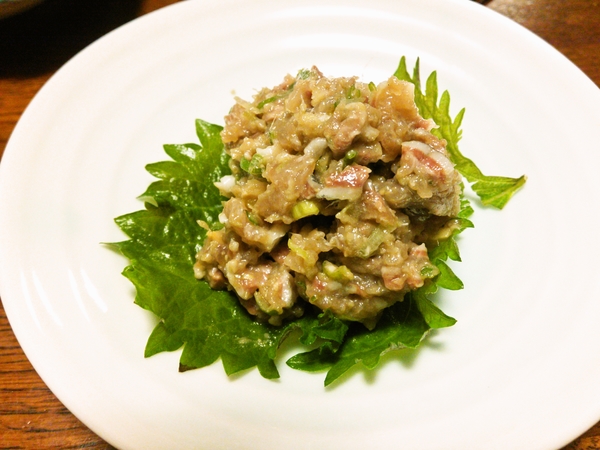 鰯のなめろう