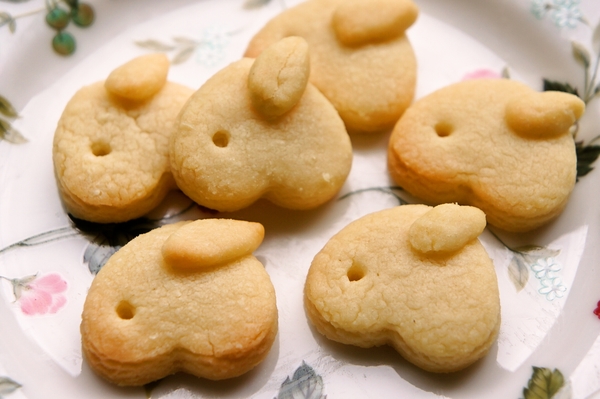 ハート型一つde子供が作る可愛いミニうさぎクッキー