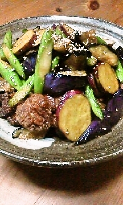 夏野菜の酢豚