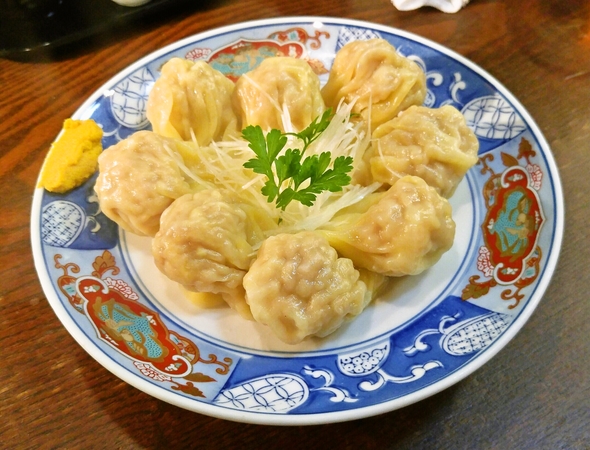 海老入り皿ワンタン⭐