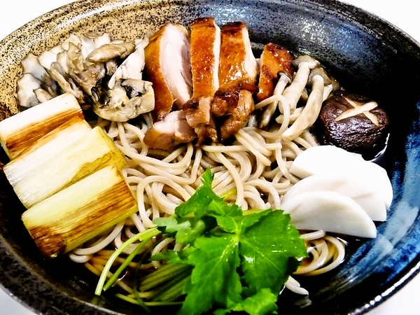 鶏ときのこのきじ焼き蕎麦