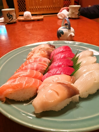 厚岸町喜州寿司のにぎり