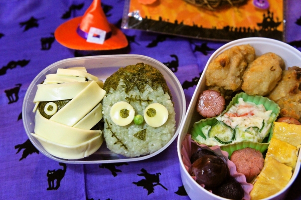 ミイラとフランケンdeハロウィン弁当